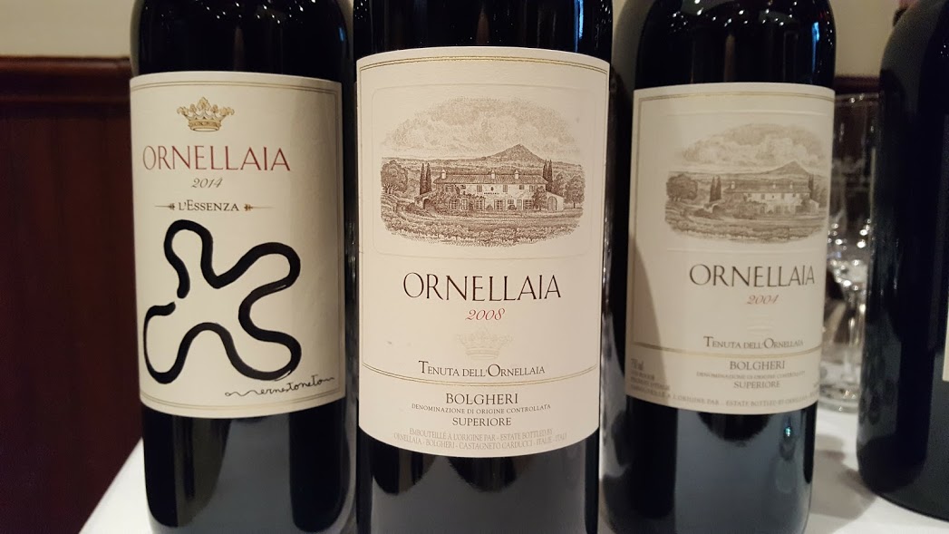 Vins Orneillaia restaurant La Medusa Mark Anthony wines